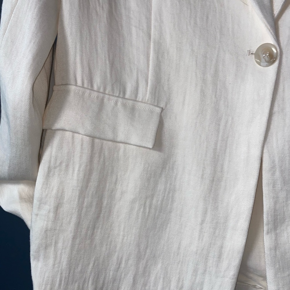 Dynamite Off-White Single-Button Notch Lapel Blaz… - image 6